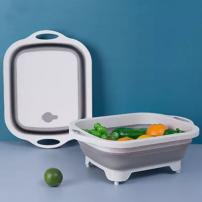 Collapsible Washing Up Bowl Portable 10L Water Storage Basin Camping Caravans • £5.99