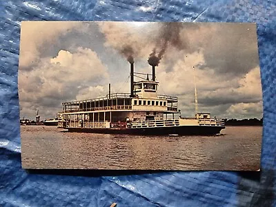 Postcard. Mississippi River Ferry. Paddle Steamer. Louisiana. USA. C1950's  • $5.15