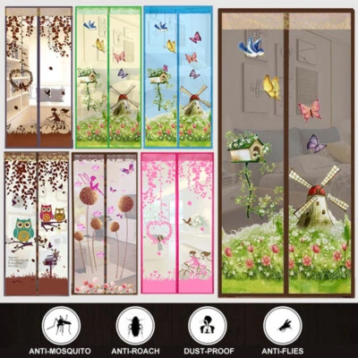 £9.49 • Buy Magnetic Insect Magic Door Net Screen Bug Mosquito Fly Insect Curtain Mesh Guard