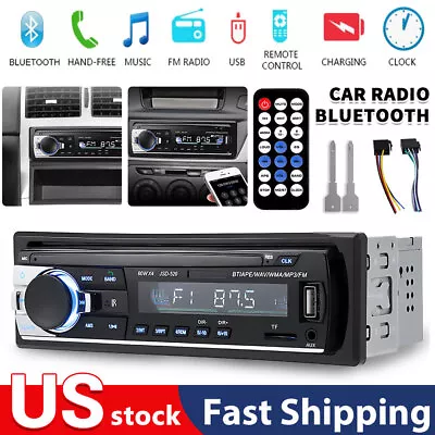 Bluetooth Car Stereo Audio In-Dash FM Aux Input Receiver SD USB MP3 Radio Player • $15.55