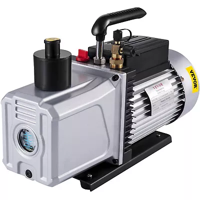 $175.89 • Buy 12CFM 1/4HP High Performance Rotary Vane Deep Vacuum Pump HVAC Field Tool 1Stage