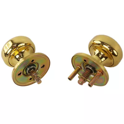 Maxtech Polished Brass Knob Rose Kit For Iron Gate Door Mortise Lock • $31.99