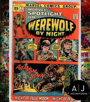 Marvel Spotlight #2 Werewolf By Night FR 1.5 (Marvel) Back Cover Missing • $169.95