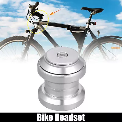 1-1/8  Threadless MTB Bike Bicycle Sealed External Bearing Headset Silver Tone • $15.19