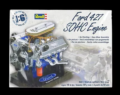 Revell Ford 427 SOHC Engine 1:6 Scale Model Kit 85-1565 Vintage New Sealed • $49.99