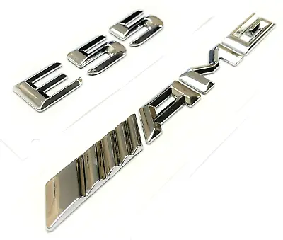 #1 Chrome E55 + Amg Fit Mercedes Rear Trunk Emblem Badge Nameplate Decal Numbers • $22.99