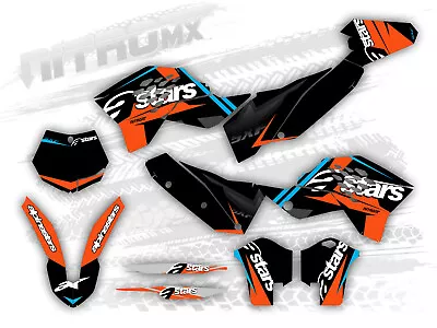 NitroMX Graphic Kit For KTM SX SXF 125 250 450 2007 2008 2009 2010 Motocross MX • $159.90