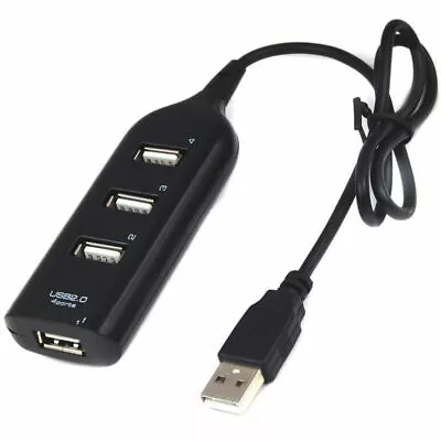 New 4 Port USB 2.0 Multi HUB Splitter Expansion Desktop PC Laptop Adapter US • $5.99