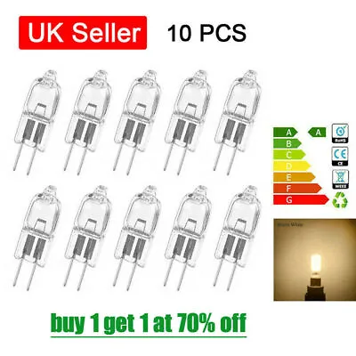 10X G4 Halogen Clear Capsule Bulbs 10W 20W Watt Replace Bulb Lamp 12V 2Pin • £3.97