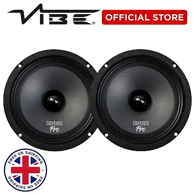 £36.95 • Buy EDGE Pro Midrange Car Speakers 6.5 Inch 600 Watt Max VIBE Car Audio- Pair Loud