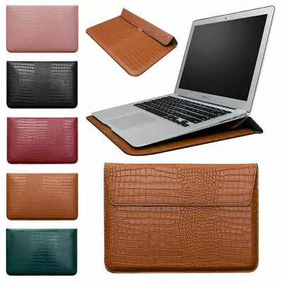 Magnetic Leather Sleeve Bag Case For MacBook 11 12 13 15'' Inch Laptop Cover  • $12.70