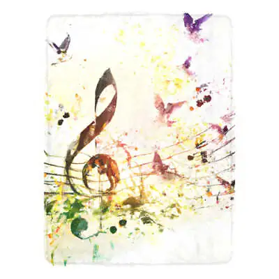 Music Note Ultra-Soft Micro Fleece Blanket 60  X 80  • $39.99
