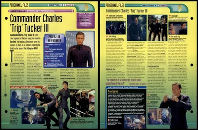 £1.49 • Buy Commander Charles  Trip  Tucker III - Personnel Files - Star Trek Fact File Page