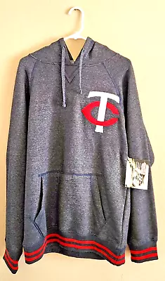 Minnesota Twins Men's Grey Stitches Pull Over Hoodie MLB Medium Sweatshirt NEW! • $24.95