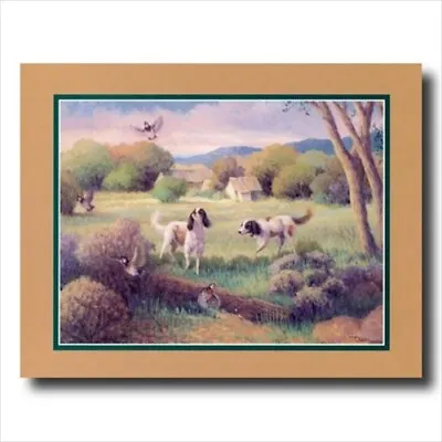 Dogs Hunting Birds Quail Wall Picture Art Print • $10.90