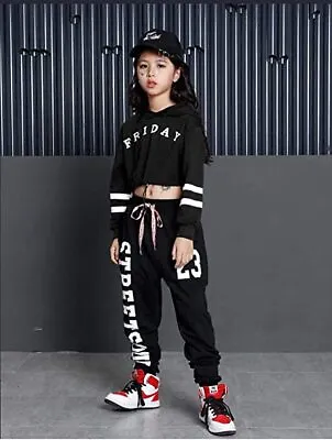 £19.99 • Buy LOLANTA Girls Hip Hop Clothes Set,Sporty Tracksuit Street Dance Outfit 11-12YRS