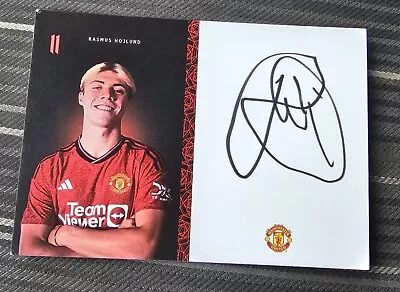 Rasmus Hojlund Hand Signed Clubcard Club Card Manchester United Man Exact Proof • £54.99