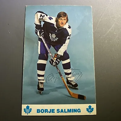 Borje Börje Salming Vintage Toronto Maple Leafs Official NHL Hockey Postcard NM • $9.78