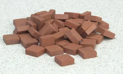 £3.29 • Buy Square Red Patio Bricks 50pc, Dolls House Miniatures 1.12th Scale 