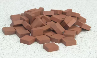 £3.29 • Buy Square Red Patio Bricks 50pc, Dolls House Miniatures 1.12th Scale 