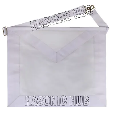 Masonic Candidate / Entered Apprentice Sheep Leather Apron All White • $33.50