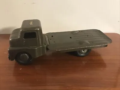 Vintage 1940s Structo Toys Pressed Steel Military WWII Army Truck • $22