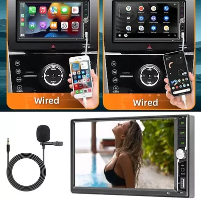 7'' 2 DIN Car Stereo Head Unit For IPhone CarPlay & Android Auto Play MP5 Radio • $59.99