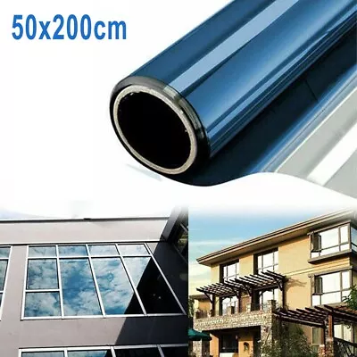 1xOne-Way Mirror Film Privacy Glass Sticker Reflective UV Solar OfficeInsulation • $25.38