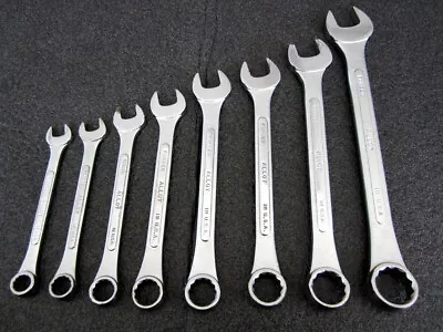 Vintage S-K Tools 8pc Metric Combination Wrench Set Made In USA • $79.95