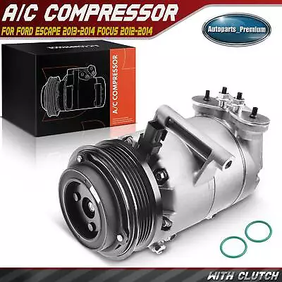 AC Compressor With Clutch For Ford Escape 2013-2014 Focus 2012-2014 BV6Z19703B • $150.99