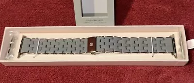 $295 Michele Grey Silver  Silicone 38/40/41/42 Apple Watch Band MS20GP230029 • $139.99