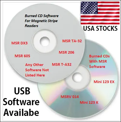 Software For Magnetic Stripe Reader MSR206 505 MSR605 DX3 205 MSR206 Mini 123EX • $22.99