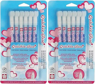 Sakura 58483 6-Piece Quickie Glue Pen Set Pack Of 2 • £65.77