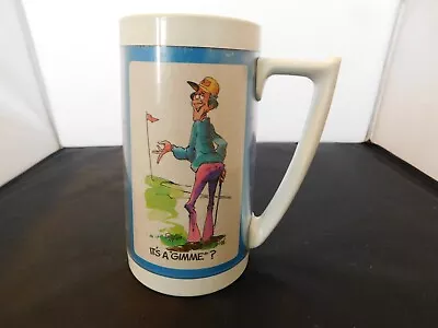 Vintage Thermo-Serv Golf Mug 1976 Comic Sports Dart Inc. - Great Gift For Golfer • $20