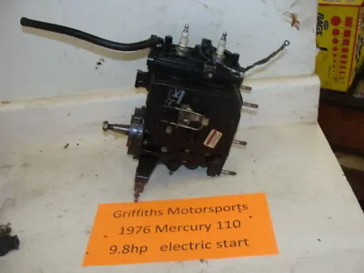 1976 Mercury Outboard Electric 9.8hp 7.5 110 Powerhead Engine Lightning RUN GOOD • $244