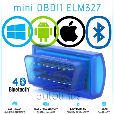 $16.08 • Buy Fits MERCEDES-BENZ Car BT 4.0 ELM327 OBD2 Diagnostic Scanner Tool IPhone Android