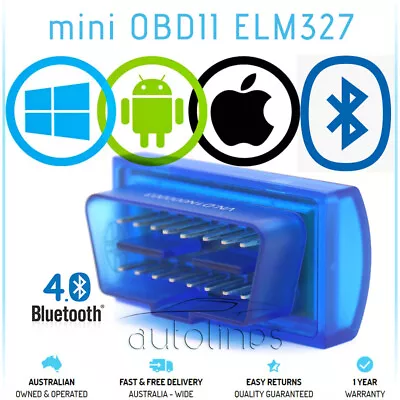 Suitable TOYOTA Bluetooth 4.0 ELM327 OBD2 Diagnostic Scanner Tool IPhone Android • $24.99