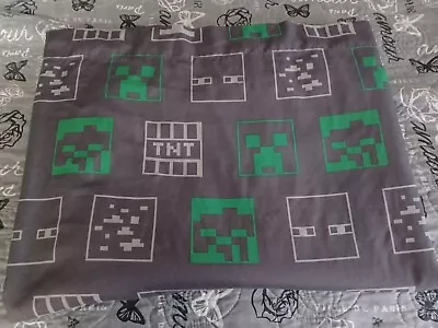 Gray Minecraft Twin Flat Sheet • $8.89