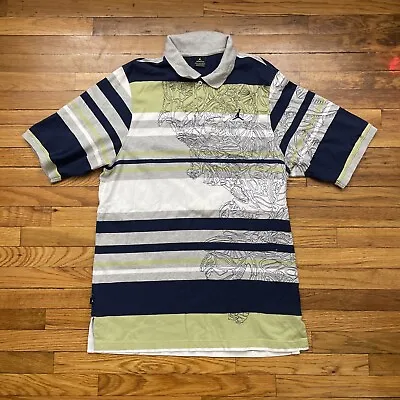 Vintage Y2K Jordan Brand Jumpman Embroidered Polo T Shirt Size 2XLT Used VTG • $20