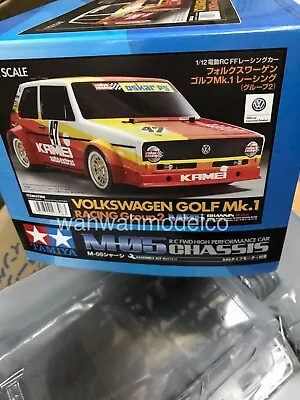 Tamiya 47308 A  1/12 EP RC Car M05 Chassis Kit VW Golf MK1 GTI Gr.2  (No ESC) • $147.38