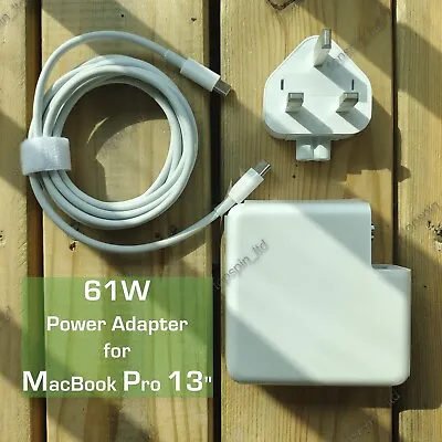 61W USB-C Charger Power Adapter For MacBook Pro Air 13 M1 2015-2020 M2 2022-23 • £19.95