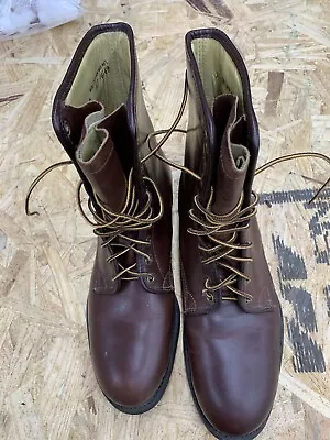 Vintage Knapp Brown Leather Men's Steel Toe Work Boots Size 10b • $60