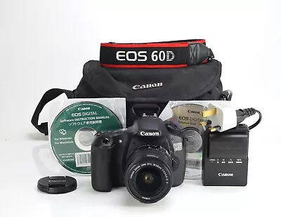 Canon EOS 60D DSLR Camera & Canon EF-S 18-55mm IS II Zoom Lens Kit  3539 Shots • £199.99
