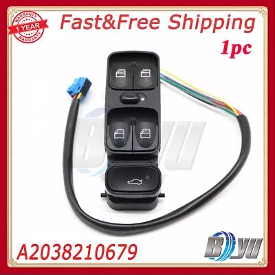 Front Left Power Window Switch For Mercedes W203 C-CLASS C320 C230 A2038210679 • $23.99