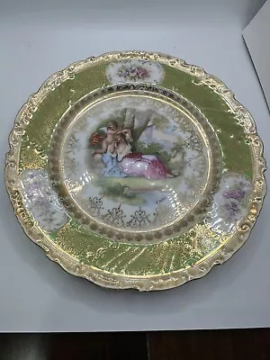 Victoria Carlsbad Austria Hand Painted Plate - 8-1/2” D • $20