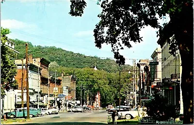 Postcard PA Franklin; Main Street Scene; 1950's Cars; Venango County Seat;  K8 • $13.55