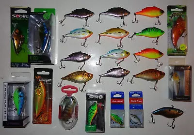 Lot Of 23 New Lipless Crankbait Fishing Lures Sebile H2O Xpress Rat-L-Trap (#1) • $55