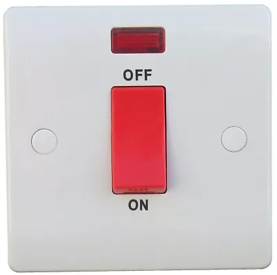 £4.65 • Buy Cooker & Shower Switches And Cooker Connection Unit 45 Amp Wiring  Accessories