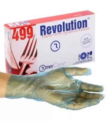 AmerCare X-Large Powder-Free Poly Revolution Blue Cast Textured Gloves Case Of • $39.99