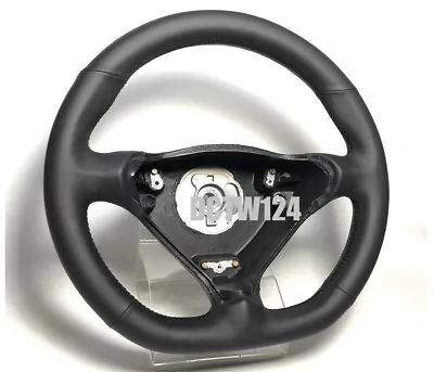 T96 Smaller Thicker All Smooth Black Leather Steering Wheel Porsche 996 986 MT • $749